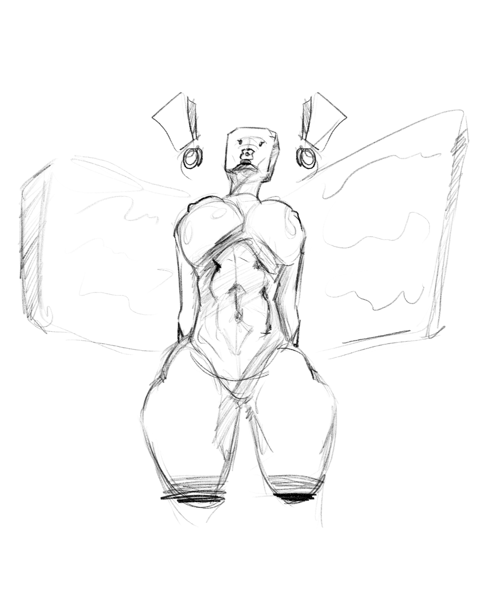 Genuinely don't know what I be drawing sometimes 
made this at 1am btw