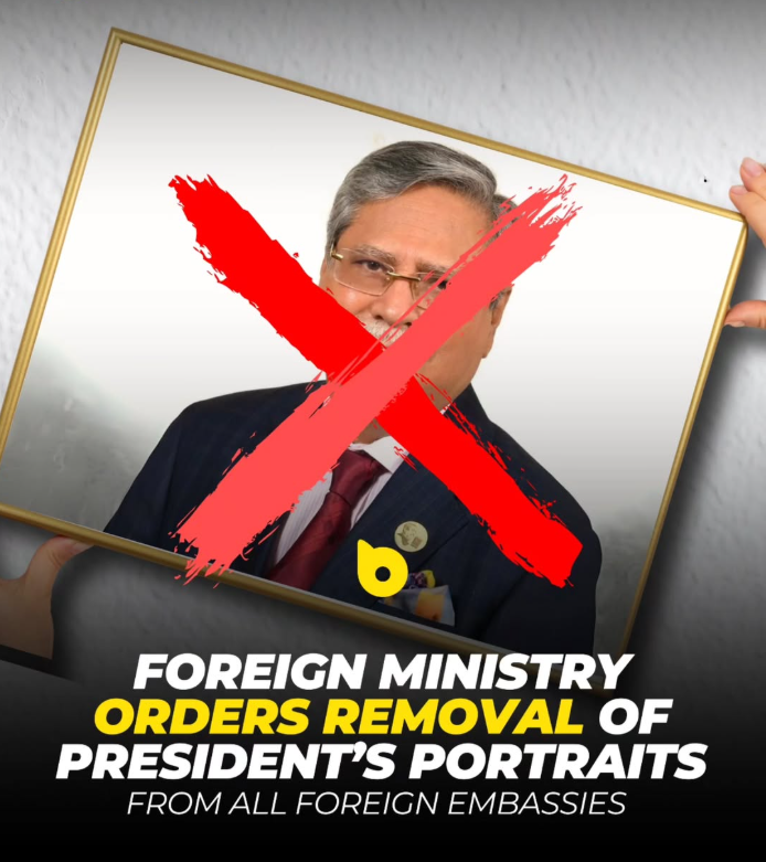 BDCommunity25's tweet photo. angladesh’s Ministry of Foreign Affairs has issued a directive to remove portraits of President Mohammed Shahabuddin from all diplomatic missions, including embassies, high commissions, consulates, and the offices and residences of diplomats abroad. https://t.co/7mSBtDl21H