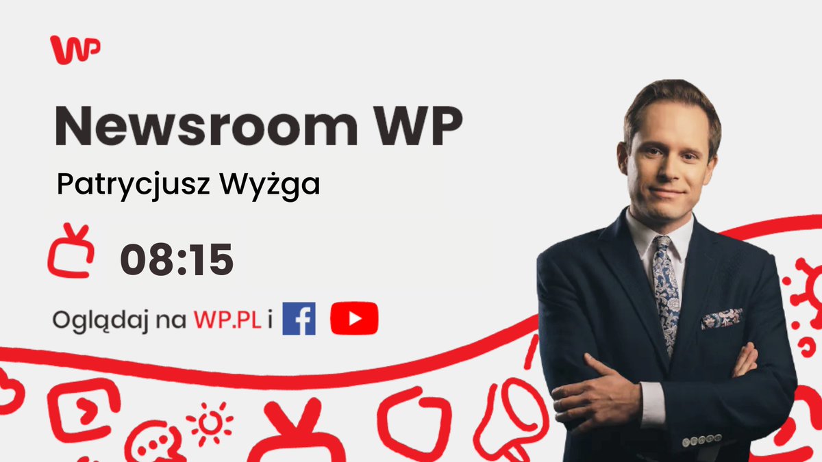 📍NEWSROOM
⏰ 8:15
📍 <a href="/patrycjuszwyzga/">Patrycjusz Wyżga 🇵🇱 🇪🇺 🇺🇦</a> 

Gość: dr Małgorzata Bonikowska (<a href="/M_Bonikowska/">@MBonikowska</a>), Prezes Centrum Stosunków Międzynarodowych