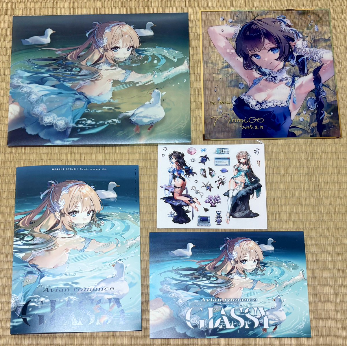 C106 SNSで情報見かけて気になったイラストレーターさんのセットを購入 