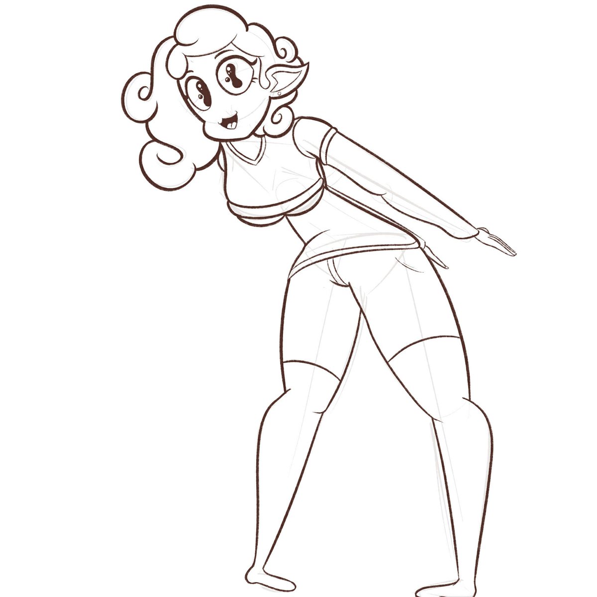 Lil celeste sketch. Wanted to get at least a little art in before the collage year.

#art #oc #moots #artmoot