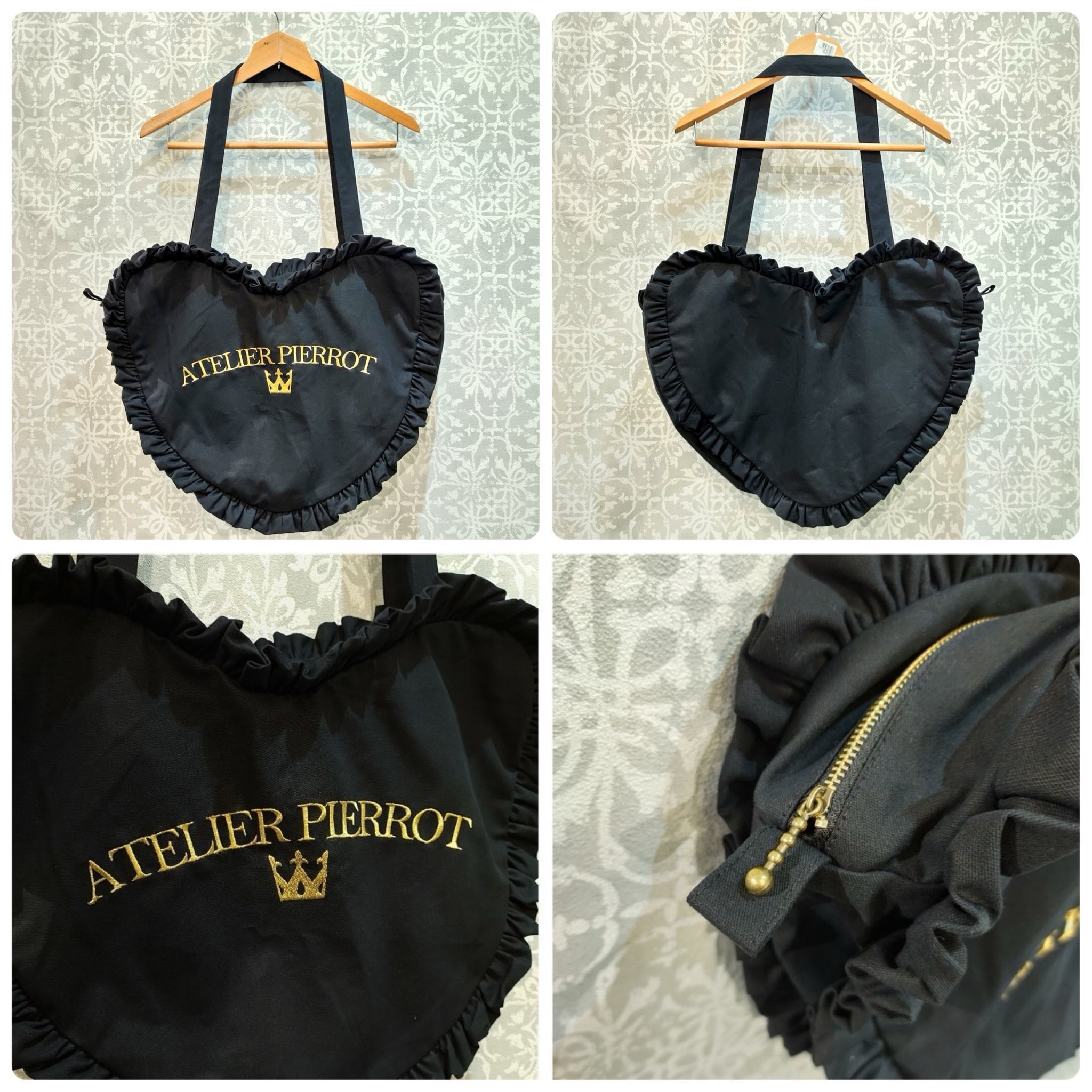 ハートトートバッグ アトリエピエロ ATELIER-PIERROT】 Heart Frill Tote Bag/TBG-02 |