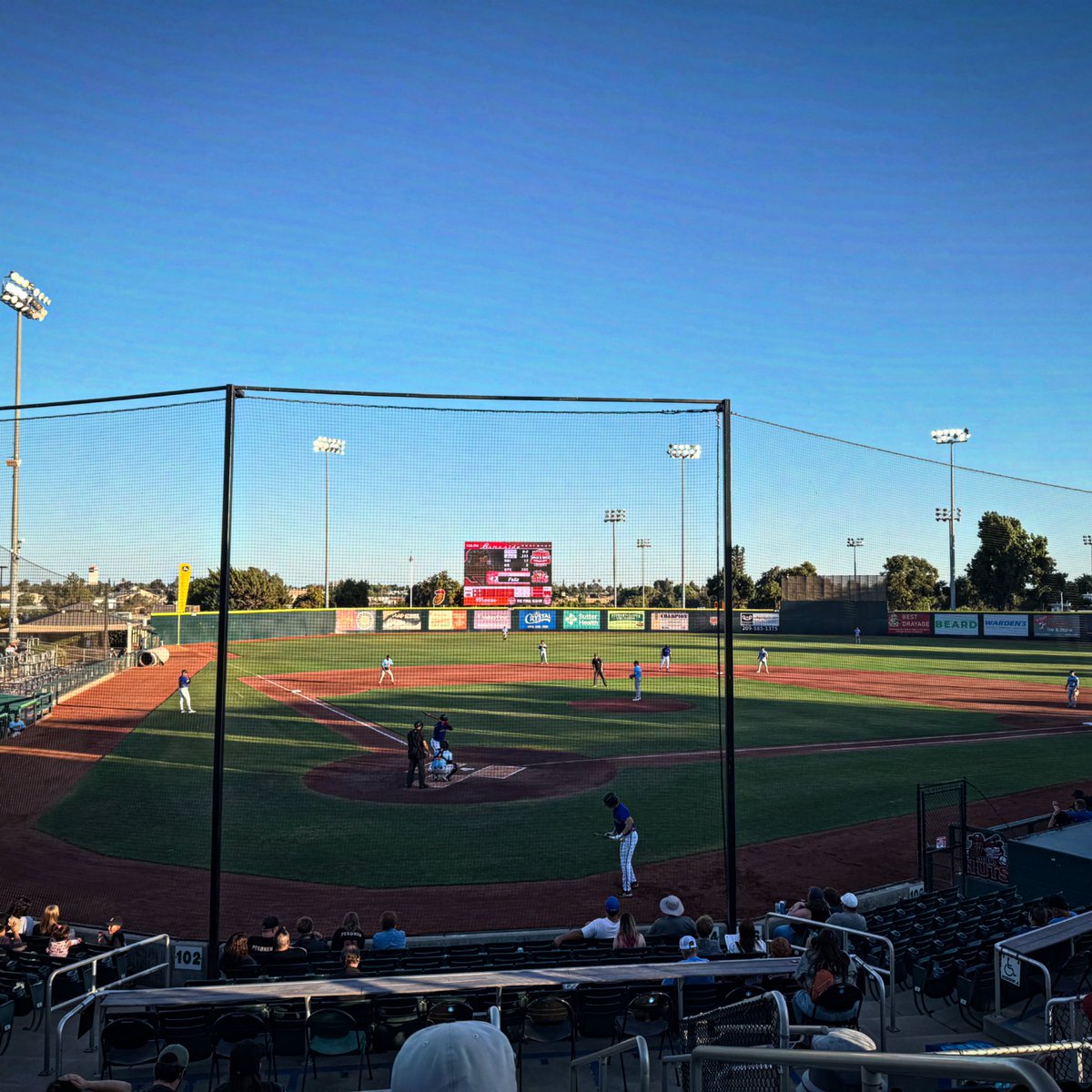 30in35Challenge's tweet photo. 📍John Thurman Field, Modesto

⚾️ Inland Empire 66ers 4-5 Modesto Nuts

🎟️ $15

👬 592

#️⃣ Lifetime MiLB ballpark number 5

#ModestoNuts #GoNuts #InlandEmpire66ers #66ers #SoundTheHorn https://t.co/REomb6RngN