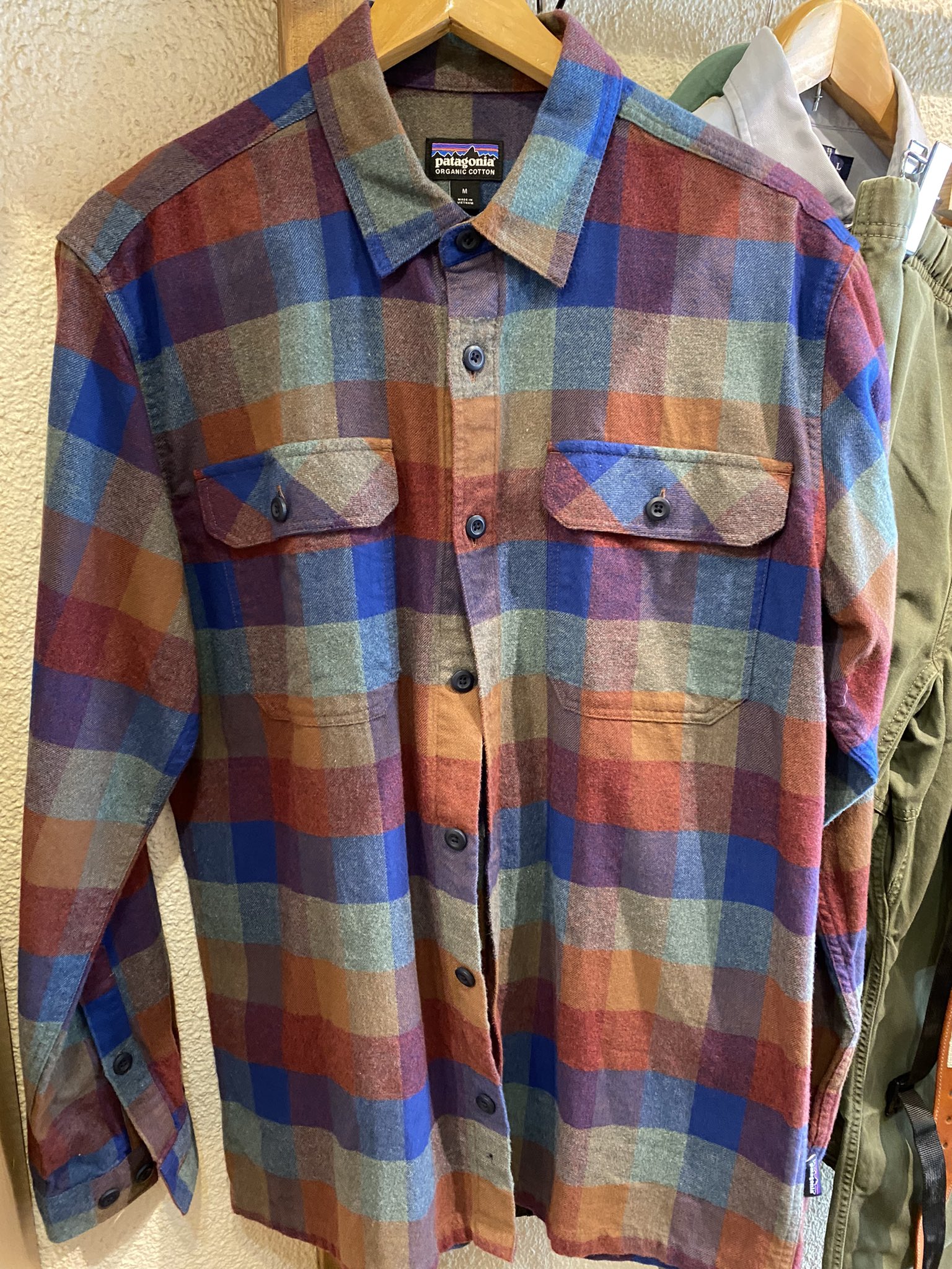 極上　patagonia rhythm オーガニックコットン　シャツジャケット 極上 patagonia rhythm オーガニックコットン シャツジャケット
