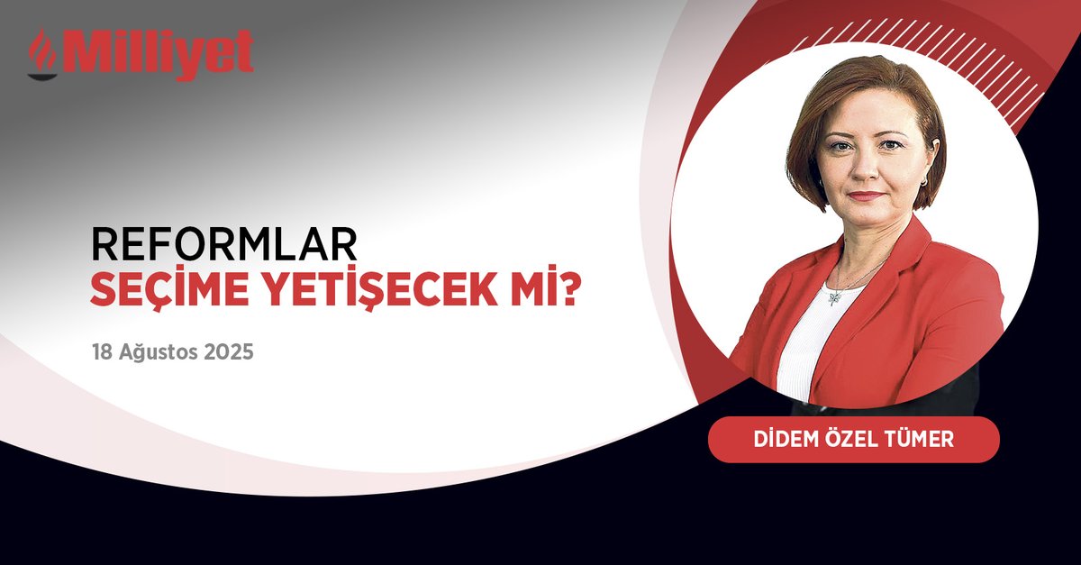 milliyet.com.tr (@milliyet) on Twitter photo Reformlar seçime yetişecek mi? | ✍️ <a href="/didemozeltumer/">Didem Özel Tümer</a> yazdı...
milliyet.com.tr/yazarlar/didem… Reformlar seçime yetişecek mi? | ✍️ <a href="/didemozeltumer/">Didem Özel Tümer</a> yazdı...
milliyet.com.tr/yazarlar/didem…