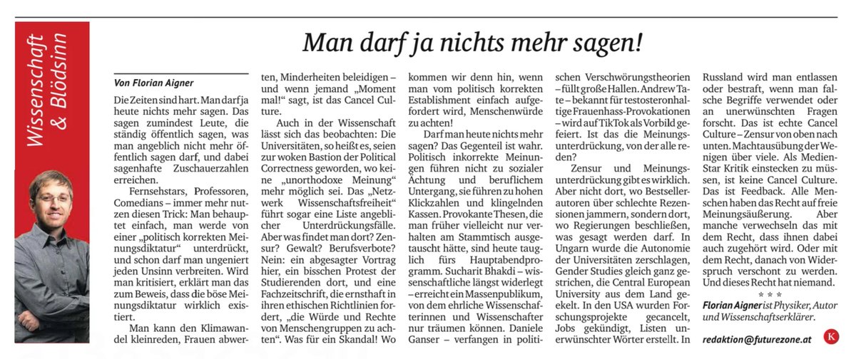 18.8.2025 Kurier