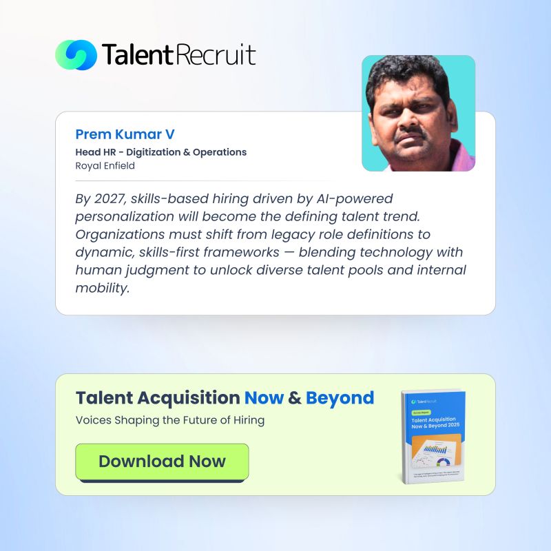 TalentRecruit_'s tweet photo. 📘 This is one of the many forward-looking insights in our report:
Talent Acquisition: Now &amp; Beyond 2025, featuring contributions from over 500+ HR &amp; TA leaders shaping the future of hiring.

Download your free copy today: https://t.co/hrKY1zwZ4v https://t.co/urVaDD4YGe