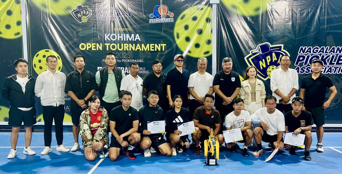 What a day at the Kohima Pickleball Open! Excitement, laughter, tense rallies &amp; fantastic talent on display.

Huge kudos to the Nagaland Pickleball Association &amp; a big thank you to the Indian Pickleball Association.

Cheers to every participant &amp; hearty congratulations to the