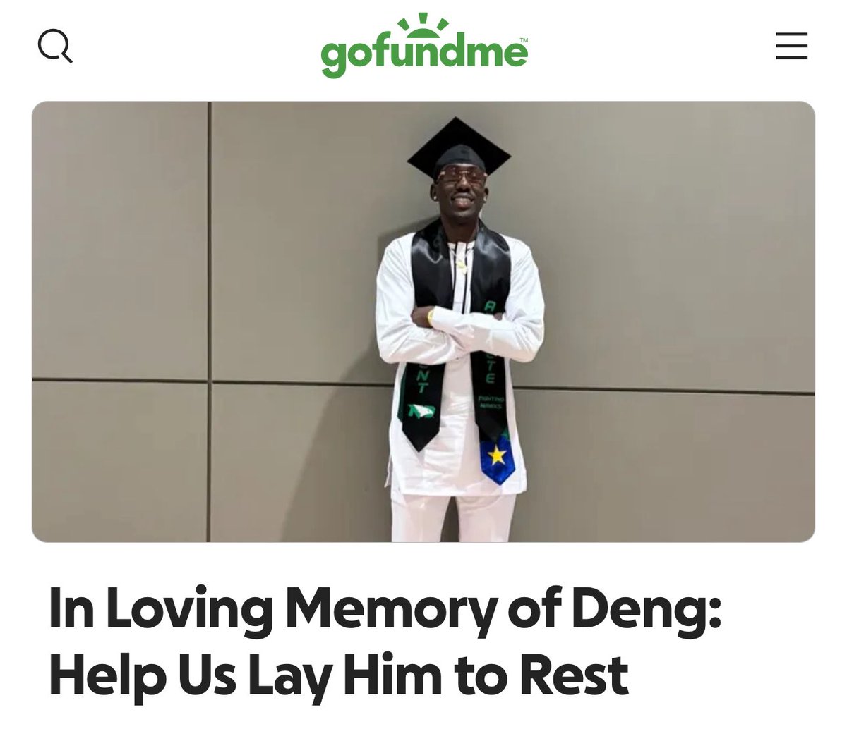 We lost a wonderful person too soon. Deng brought so much joy and love to everyone around him. Please consider donating to help his family lay him to rest. Every bit counts. ❤ 

gofund.me/fad5db59