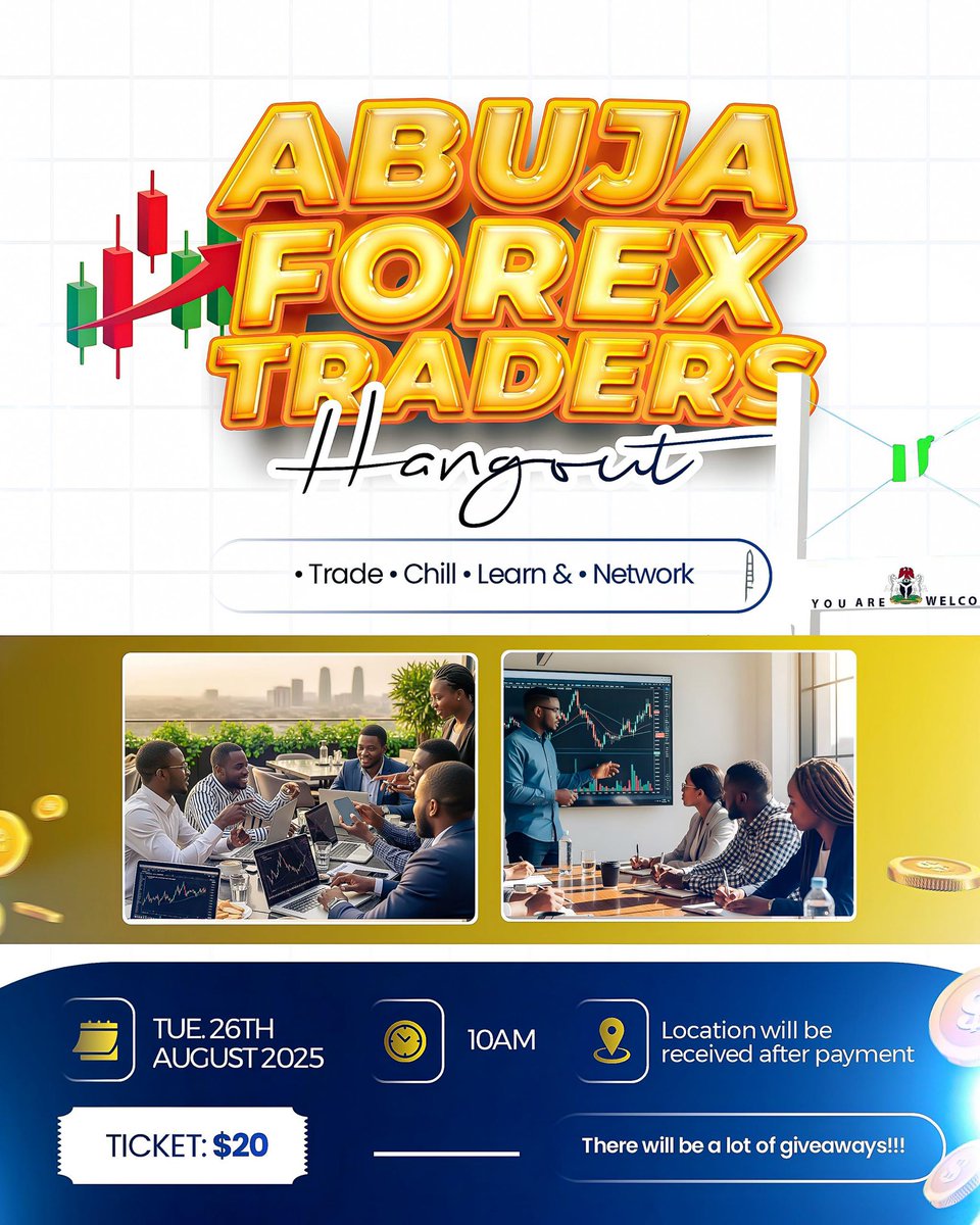 thealiyuasmau's tweet photo. I am planning the most interesting and fun hangout for forex traders in Abuja. 

Link in bio to get your tickets. https://t.co/bmZOqZB9CT