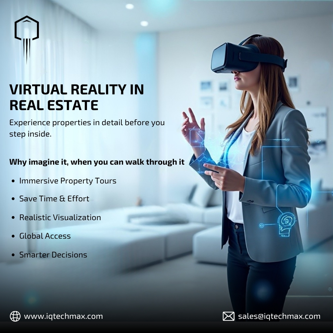 TechmaxIq's tweet image. Revolutionizing Real Estate with VR
Step inside your dream property virtually! With IQTechMax’s immersive VR:
* Walk through every room
* Compare layouts in seconds
* Explore from anywhere in the world