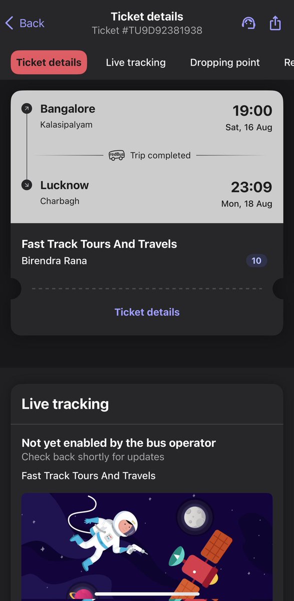 ChandraPra89993's tweet image. Shame on Red bus And Fast track tours and travel #redbus
It was an urgent booking my brother need to leave Bangalore and visit nepal at some personal reason booked a ticket from Bangalore krmarket to lucknow but it had been more then 2 day bus had been replace time to time 😭😭😭