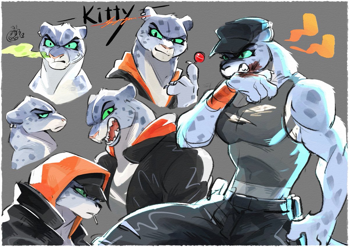 【坏蛋联盟2】都给我来吃kitty！！！！！！

怎么会有这么完美的角色设计

完全戳中我的XP啊！！！

是猫科动物，还是雪豹，还是母的雪豹，同时还是壮女！！！

OMG啊啊啊啊啊！！！！我在电影院扭得像是只蛆一样！！！！

#TheBadGuys2 #TheBadGuysfanart #kitty #sister #坏蛋联盟2 #坏蛋联盟