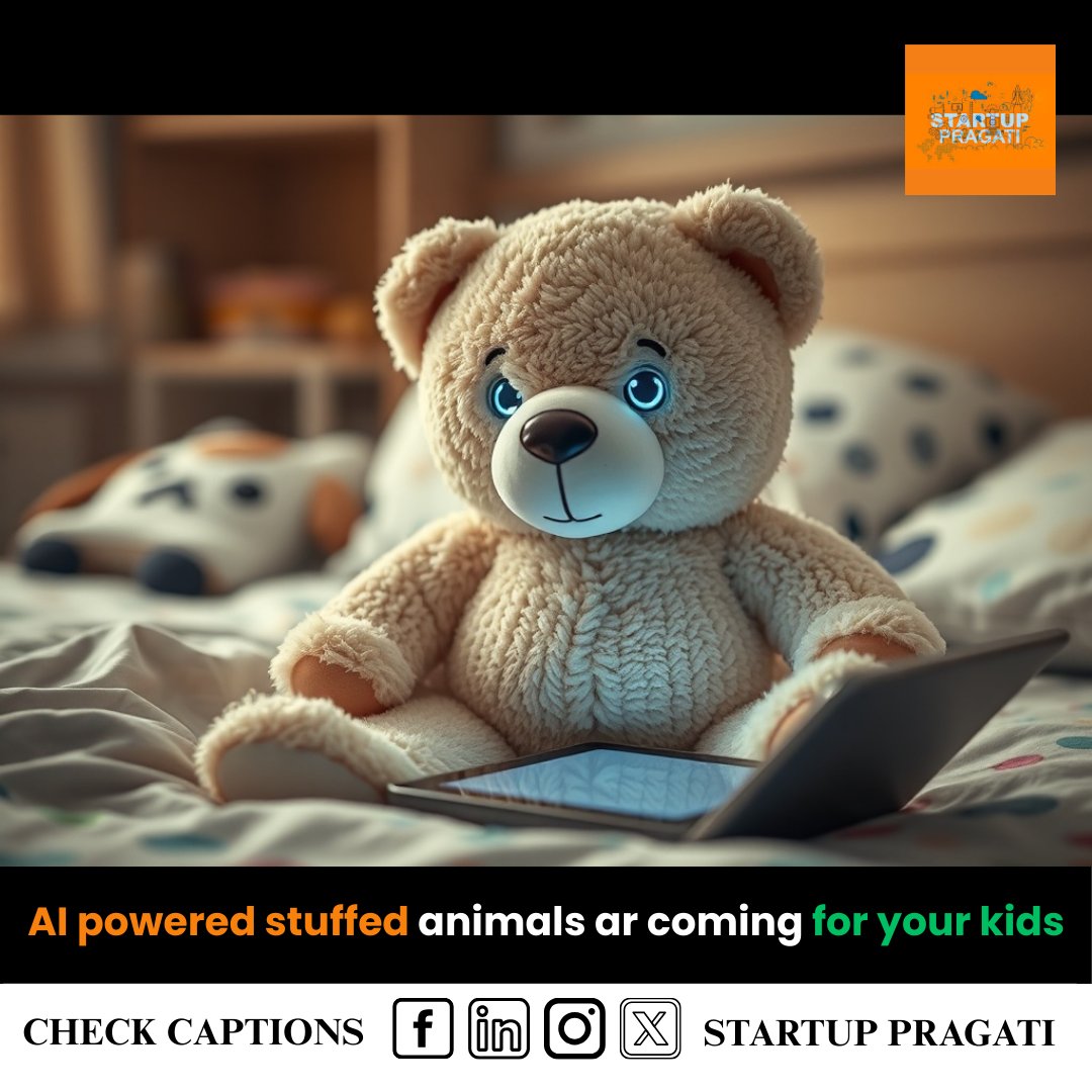 startup_pragati's tweet image. AI-powered stuffed animals are coming for your kids.
#AIStartup #ToyTech #AIForKids #GenerativeAI #ConsumerTech #Edutainment #AISafety #StartupNews #Innovation #startuppragati