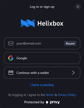 Still using seed phrases? Forget it.
🧠 With Helixbox, you can:
✅ Log in with email
✅ Use Google or your wallet
✅ Start earning onchain — no setup stress

Web2-style login. DeFi power.
Try it 👉 helixbox.ai

#DeFiMadeEasy #Web3UX