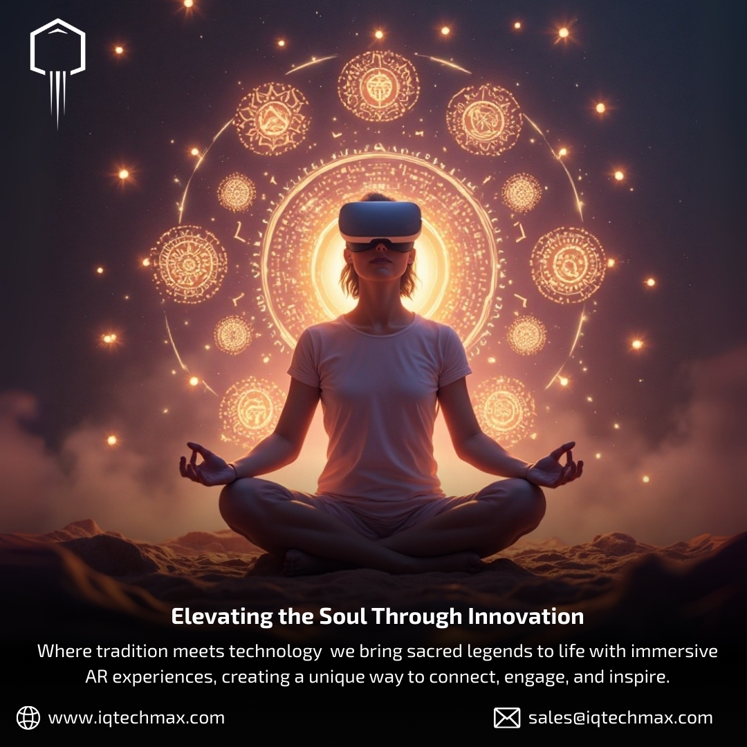 TechmaxIq's tweet image. Connecting Spirituality with Augmented Reality. At IQTechMax, we bring traditions to life through immersive AR storytelling—bridging culture with next-gen innovation. 
#AugmentedReality #ImmersiveTech #IQTechMax