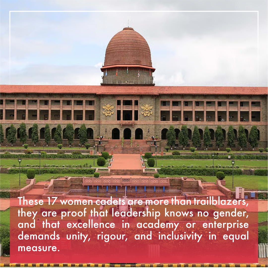 NDA’s first ever batch of 17 Women Cadets who passed out recently, imprinting their names into the history of Indian Armed Forces. #linkinbio 

By <a href="/eeshwari_jedhe/">Eeshwari Amar Jedhe</a> 
.
.
#BreakingBarriers #WomenInMilitary #FutureLeaders #WomenEmpowerment