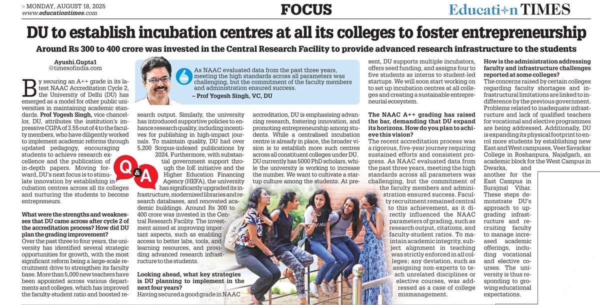 From Job Seekers to Job Providers: Incubating Ideas, Nurturing Entrepreneurship #AatmnirbharBharat
<a href="/YeDesHaiMera/">Yogesh Singh</a> <a href="/dpradhanbjp/">Dharmendra Pradhan</a> <a href="/EduMinOfIndia/">Ministry of Education</a>