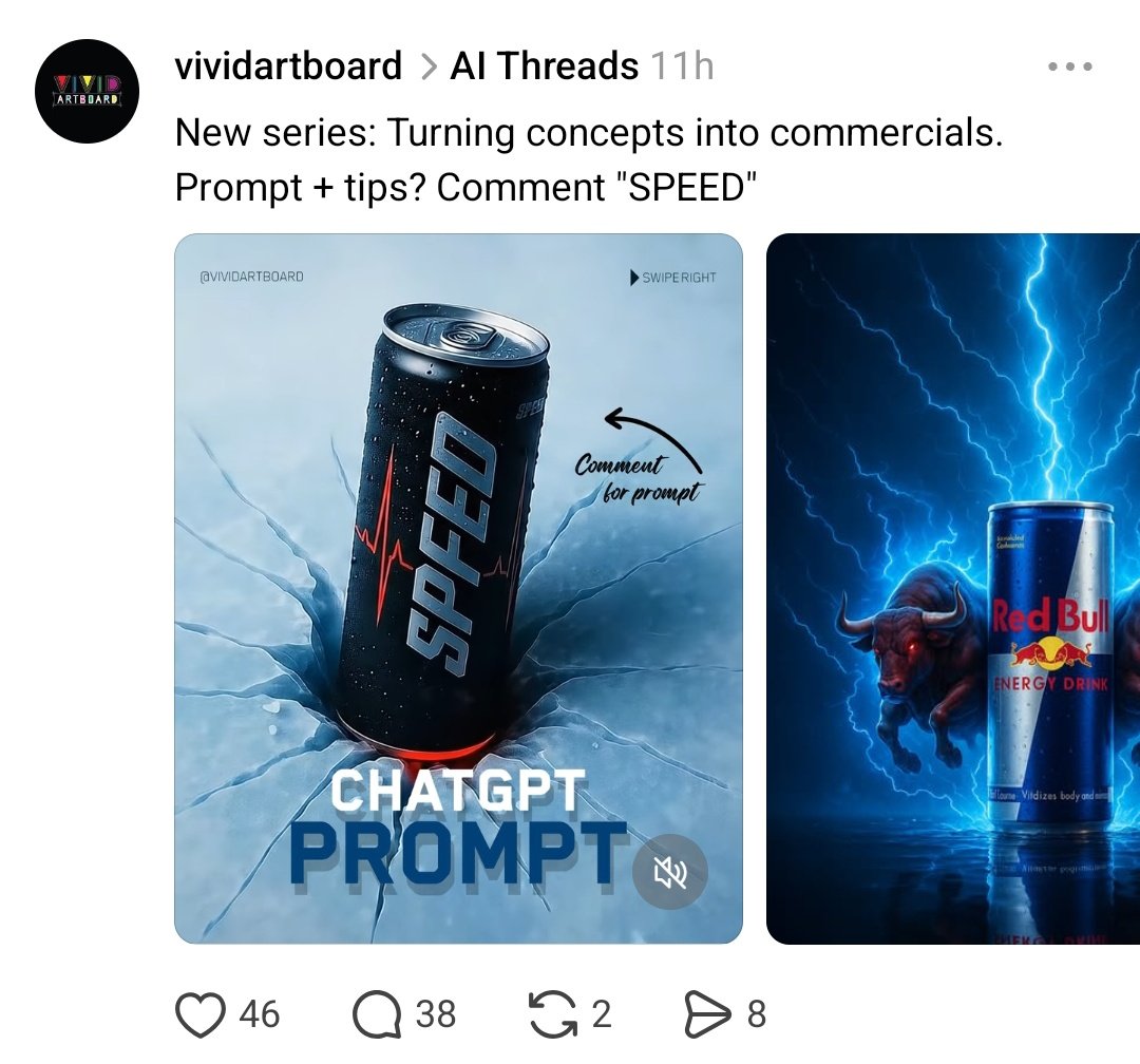 Egline Samoei (@egline_samoei) on Twitter photo If you want to learn about AI prompting and get AI prompts inspirations, go to Threads and search of "Midjouney" "Threads" or "ChatGPT, you will get creators doing that.
Start with:
1. <a href="/arnoldalvaro/">Arnold alvaro</a>
2. <a href="/digitalarnab/">Arnab chatterjee</a>
3.@vividartboard
4. @visualmaker.agency If you want to learn about AI prompting and get AI prompts inspirations, go to Threads and search of "Midjouney" "Threads" or "ChatGPT, you will get creators doing that.
Start with:
1. <a href="/arnoldalvaro/">Arnold alvaro</a>
2. <a href="/digitalarnab/">Arnab chatterjee</a>
3.@vividartboard
4. @visualmaker.agency