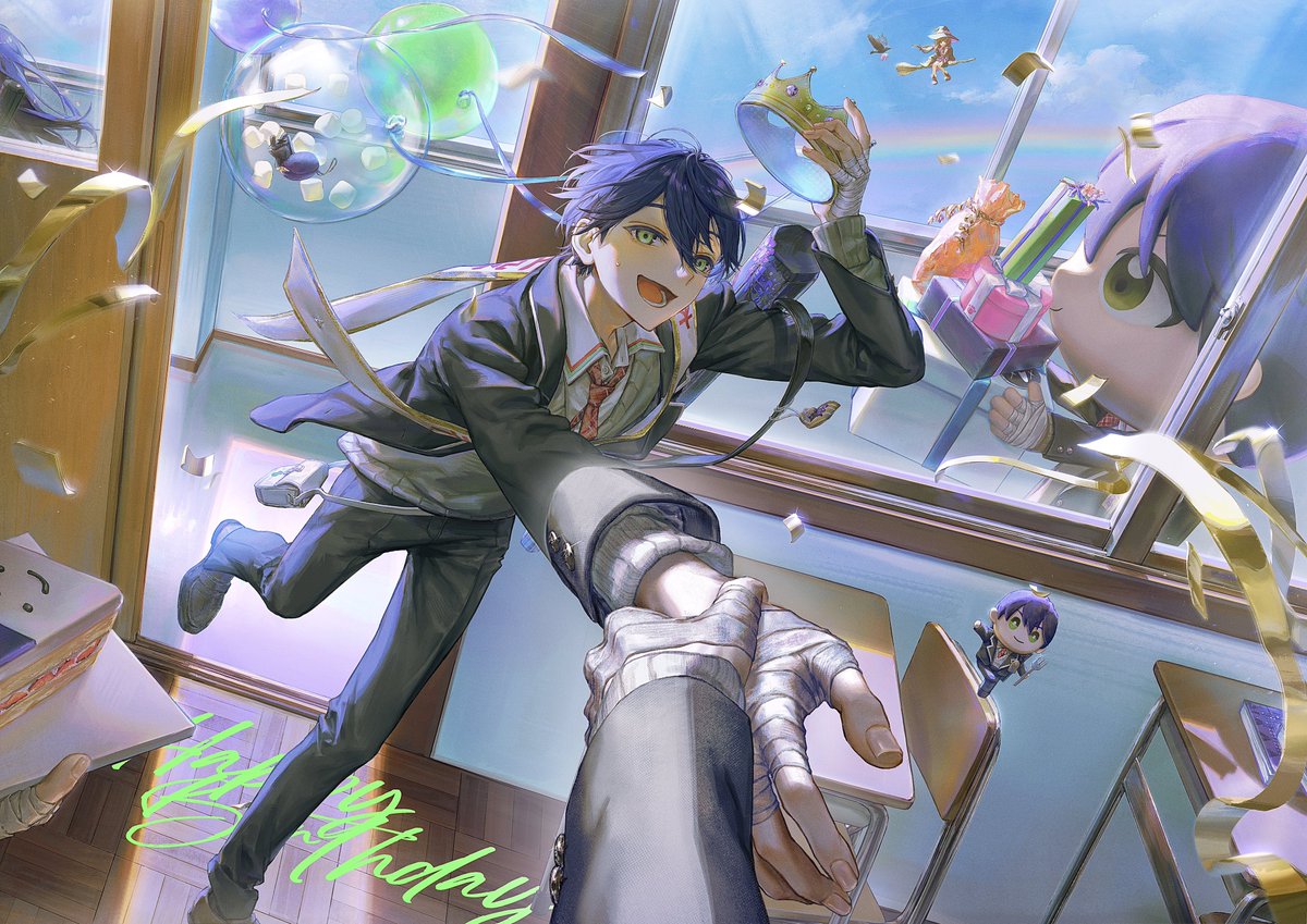 こちらの剣持刀也さんお誕生日応援広告のイラストを描かせていただきました！
本日より掲載されておりますので、お近くにお越しの際は是非ご覧ください🎉🎉