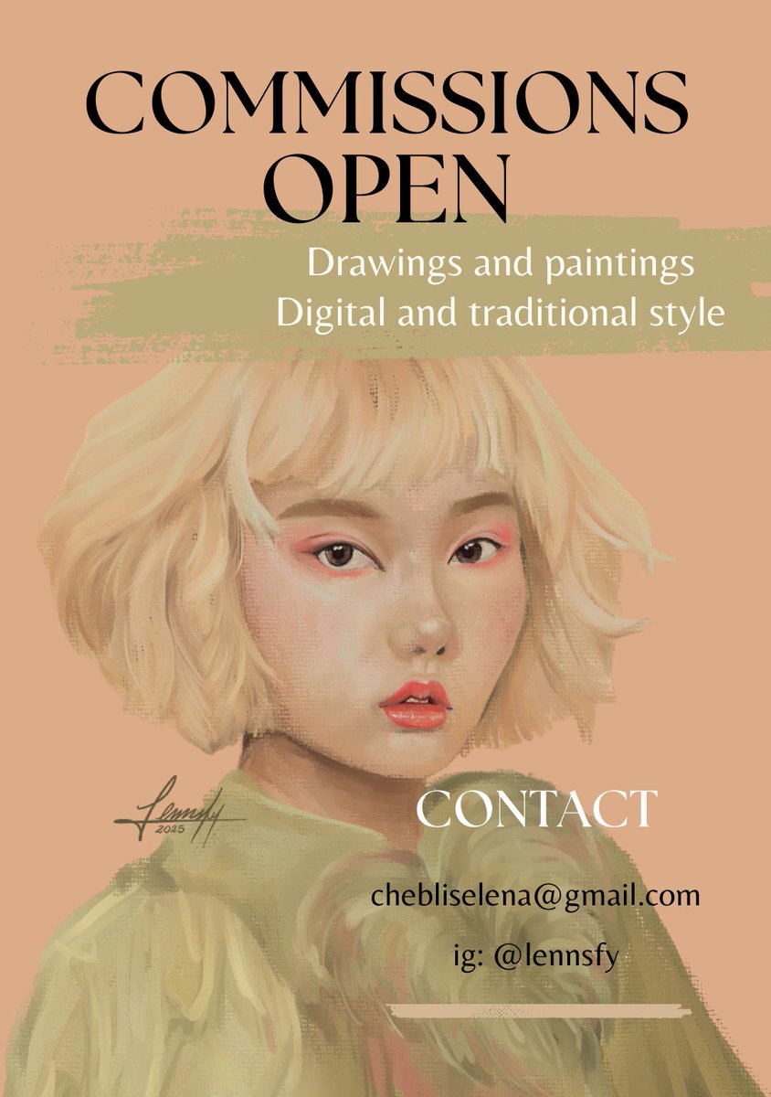 lennsfy's tweet photo. [RTs &amp; Likes are highly appreciated!]

— OPEN COMMISSION
Hey!! i'm opening commission for both local 🇦🇷 and international.

DM me if you're interested or have any questions! thank you 🤎

#commissionsopen #opencommission https://t.co/FXhpNce7rX