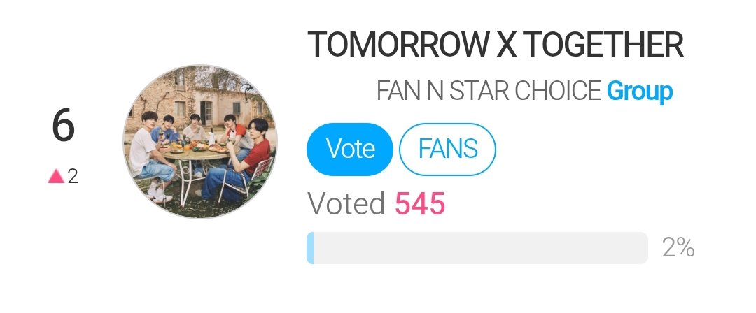 TXT Charts (@txtchartdata) on Twitter photo .<a href="/TXT_members/">TOMORROW X TOGETHER</a> is nominated for 2025 THE FACT MUSIC AWARDS "FAN N STAR Choice Group".
Voting App: Fan N Star .<a href="/TXT_members/">TOMORROW X TOGETHER</a> is nominated for 2025 THE FACT MUSIC AWARDS "FAN N STAR Choice Group".
Voting App: Fan N Star
