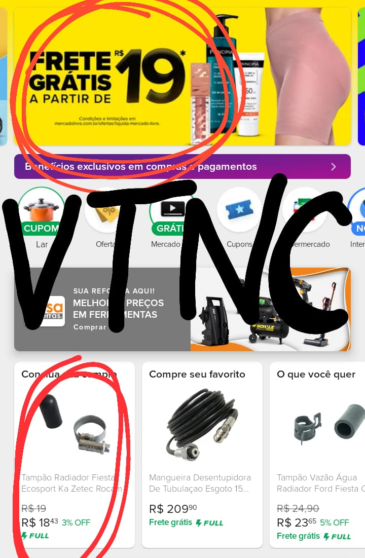 isacdesowsa's tweet photo. Onde a shopee reina, vacilão perde cliente. Obrigado mercado livre pelo maravilhoso "desconto" https://t.co/CffbzO3K6S