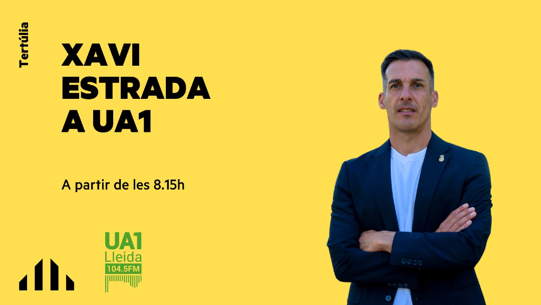 ERC a la Paeria #LaTevaLleida (@ercpaeria) on Twitter photo 🎙️ TERTÚLIA 🎙️
🙌 El regidor <a href="/XavierEstradaF1/">Xavi Estrada Fernàndez</a> participarà a la tertúlia d' <a href="/Ua1FM/">UA1 Lleida Ràdio</a>. ⏰ A partir de les 8.15 hores.
📻 En directe a ua1.cat o bé al 104.5 de la FM. 🎙️ TERTÚLIA 🎙️
🙌 El regidor <a href="/XavierEstradaF1/">Xavi Estrada Fernàndez</a> participarà a la tertúlia d' <a href="/Ua1FM/">UA1 Lleida Ràdio</a>. ⏰ A partir de les 8.15 hores.
📻 En directe a ua1.cat o bé al 104.5 de la FM.
