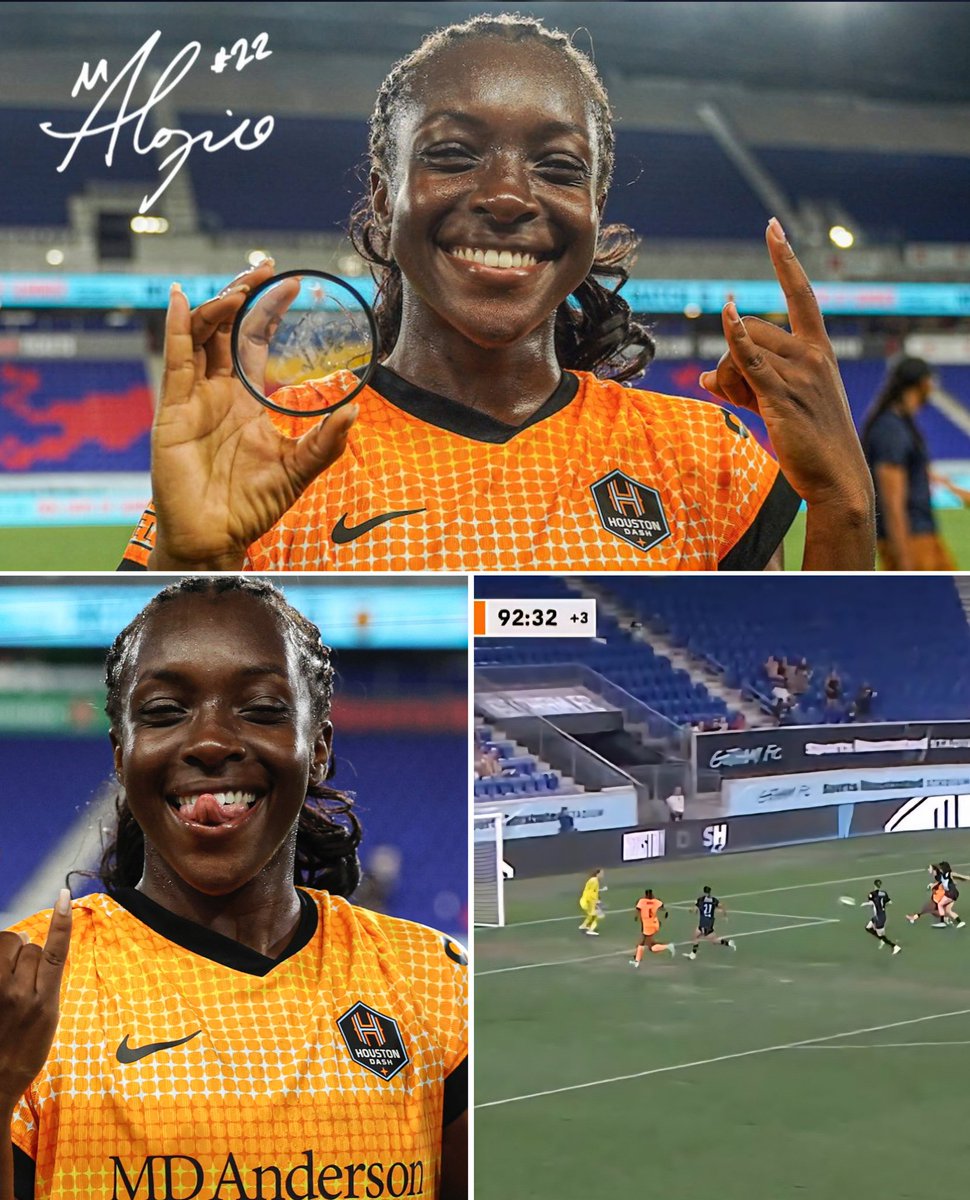 Michelle Alozie scored a brilliant winning goal vs. Gotham FC in 90+3 minutes, nine minutes after coming in. Nigerian football queen 👸