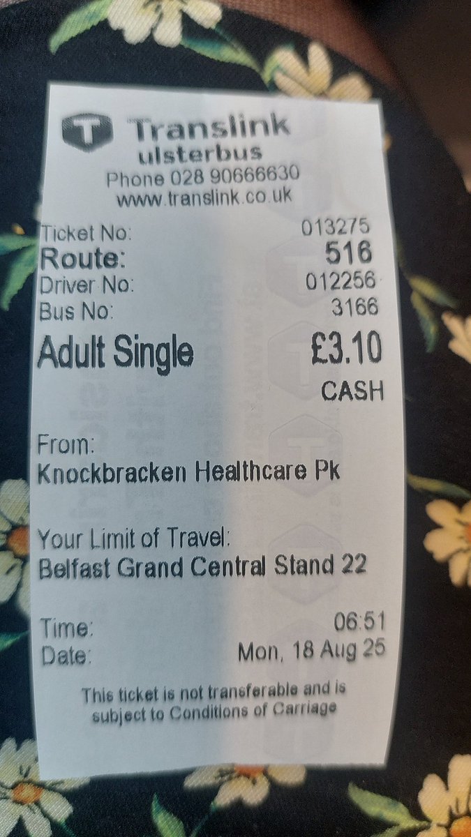 KimLavery2317's tweet photo. @Translink_NI @UlsterbusNI this is the 3rd time in 2 months I have been overcharged. When I say to the bus driver is always £2.30 from this bus stop (primrose hill) not an apology. I'm still waiting on a follow up email from yous https://t.co/nEtWsLIU48