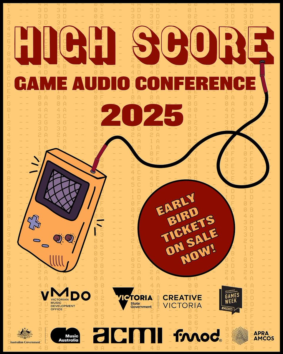 High Score is a game audio conference that brings together creatives across music and game development, exploring how evocative scores and innovative audio systems can enhance the player experience and build local careers.


Get your early bird tickets now via our link in bio!