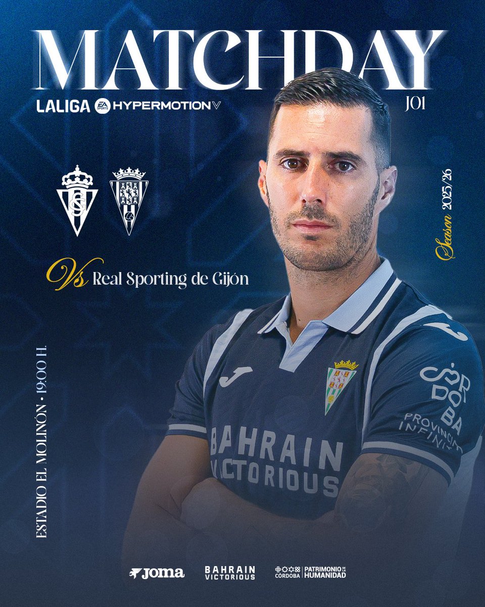 Córdoba CF (@cordobacf_ofi) on Twitter photo ⚽️ 𝐌𝐀𝐓𝐂𝐇𝐃𝐀𝐘 💚😀
🆚 <a href="/RealSporting/">Real Sporting</a>
📈 J.1 de #LaLigaHypermotion
⏰ 19:00 h
🏟️ El Molinón
📺 LaLiga Hypermotion TV
#️⃣ #RealSportingCórdoba
#CórdobaCF ⚽️ 𝐌𝐀𝐓𝐂𝐇𝐃𝐀𝐘 💚😀
🆚 <a href="/RealSporting/">Real Sporting</a>
📈 J.1 de #LaLigaHypermotion
⏰ 19:00 h
🏟️ El Molinón
📺 LaLiga Hypermotion TV
#️⃣ #RealSportingCórdoba
#CórdobaCF