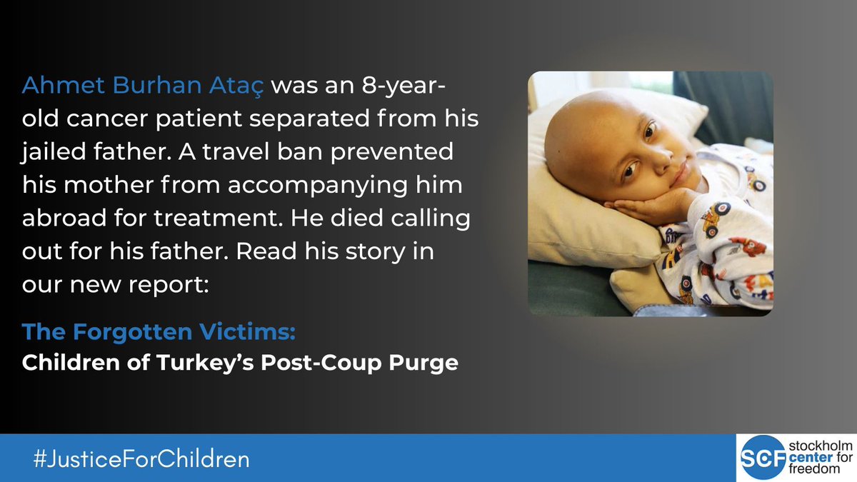 Ahmet Burhan Ataç was just 8.
A cancer patient, he was separated from his jailed father — and a travel ban kept his mother from accompanying him abroad for treatment.
He died calling out for his father. 
His story is one of many told in "The Forgotten Victims," our new report on