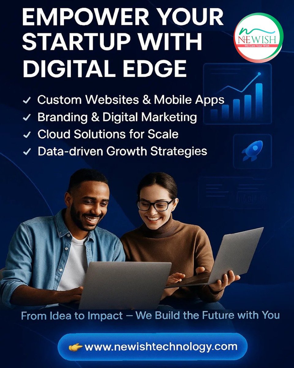 NewishTech21's tweet image. Empower Your Startup with a Digital Edge 🚀 | Newish Technology
👉 Visit newishtechnology.com and let’s build the future together.
#NewishTechnology #DigitalTransformation #StartupGrowth #Branding #CloudSolutions #Innovation