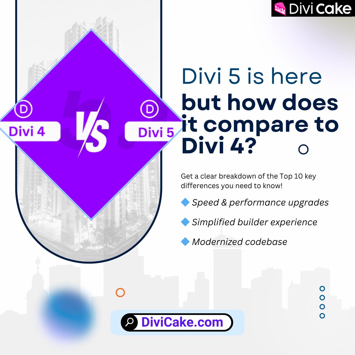 divicake's tweet image. Divi 5 is live! Wondering how it stacks up against Divi 4?
Here are the Top 10 key differences that matter:
✅ Faster
✅ Cleaner UI
✅ Future-ready
👉 divicake.com/blog/divi-5-vs…
#Divi5 #WordPressThemes #DiviTips #WebDesign