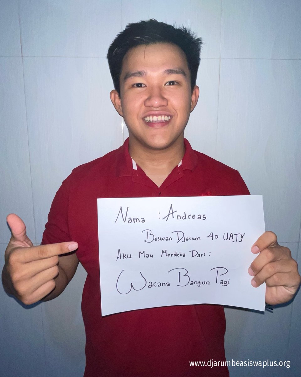 BeswanDjarum's tweet photo. Merdeka itu enggak selalu tentang hal-hal besar yang tercatat dalam sejarah. Kadang, merdeka itu berarti bebas dari hal-hal kecil yang membuat hidup terasa berat sehari-hari.

#DjarumBeasiswaPlus #JadilahGenerasiPlus #BeswanDjarum #SobatBeswanDjarum #Kemerdekaan #MerdekaDari https://t.co/SEShroyv33