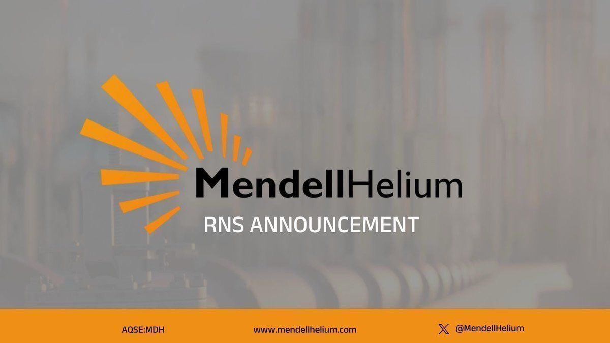 🔔 Mendell Helium is pleased to announce that <a href="/M3Helium/">M3 Helium</a> Corporation has secured a new
land lease and will shortly commence drilling a new well in a location that may be suitable for Bitcoin mining. 

Read more: aquis.eu/stock-exchange…

#MDH