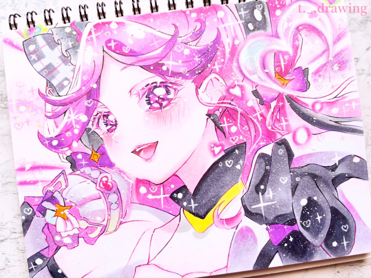 t__drawing's tweet photo. 🩷 #キュアキッス 🖤 https://t.co/udqezNYR9M