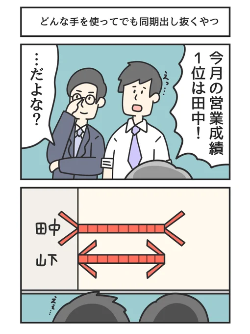 どんな手を使ってでも同期出し抜くやつ 