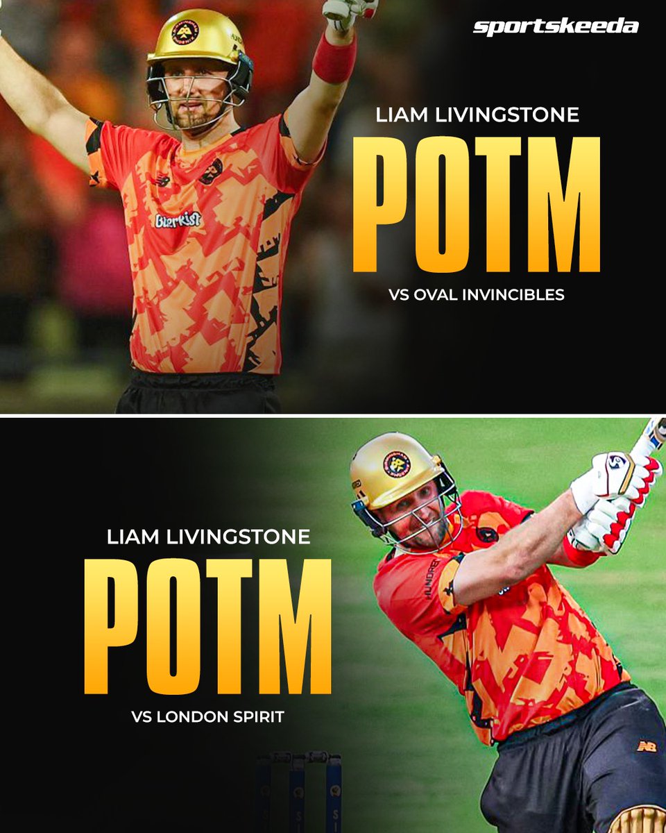 Sportskeeda's tweet image. Liam Livingstone won the Player of the Match award in both games as Birmingham Phoenix secured victories in The Hundred. 🔥

#Cricket #Hundred #Livingstone #Sportskeeda