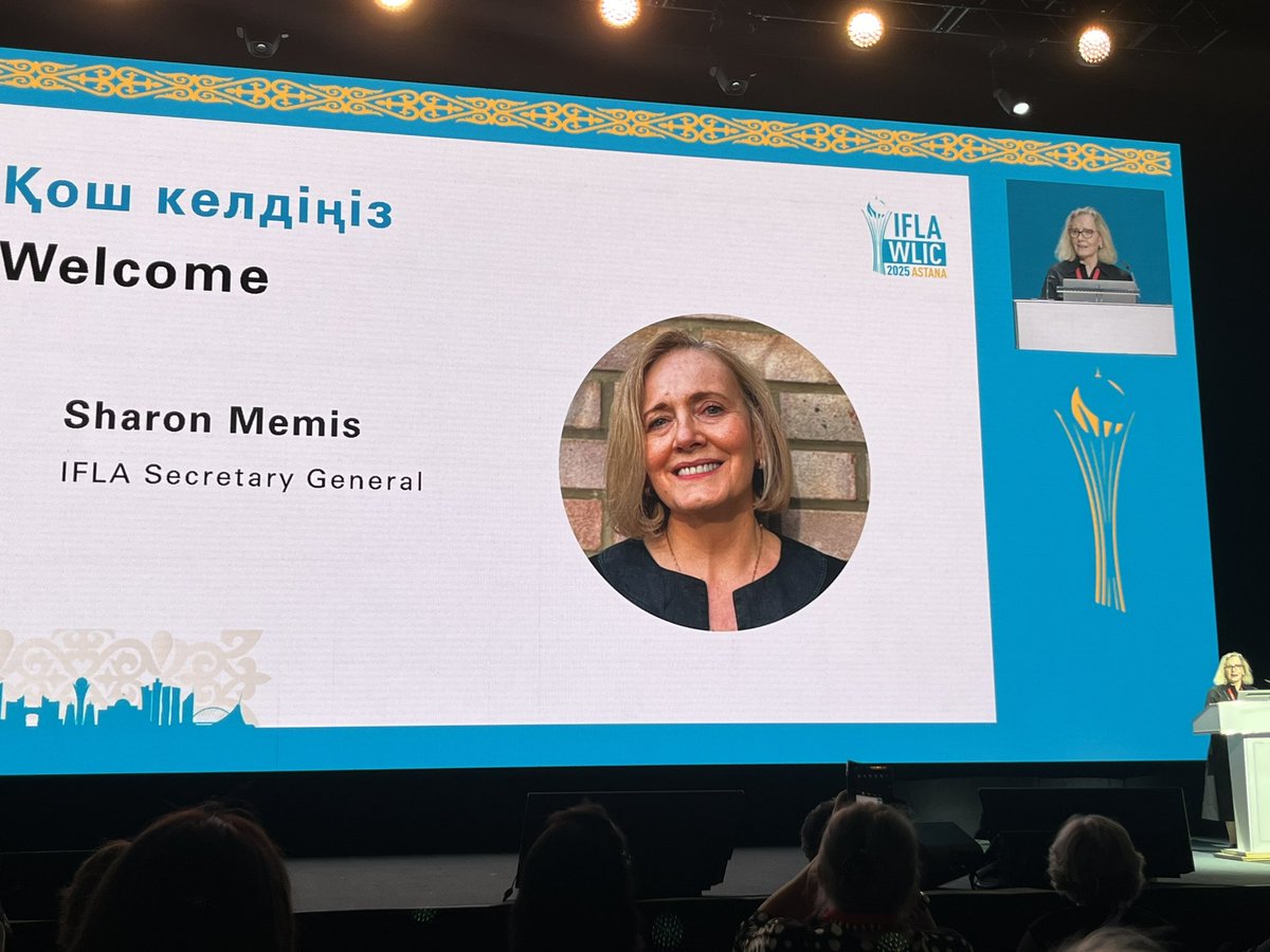 « J’aime la curiosité, l’énergie des bibliothécaires, et surtout leur générosité dans la volonté de diffuser le savoir »
Sharon Memis, secrétaire générale de l’IFLA
#wlic2025 #OpeningCeremony <a href="/IFLA/">IFLA</a> <a href="/iflawlic/">IFLA World Library and Information Congress</a>