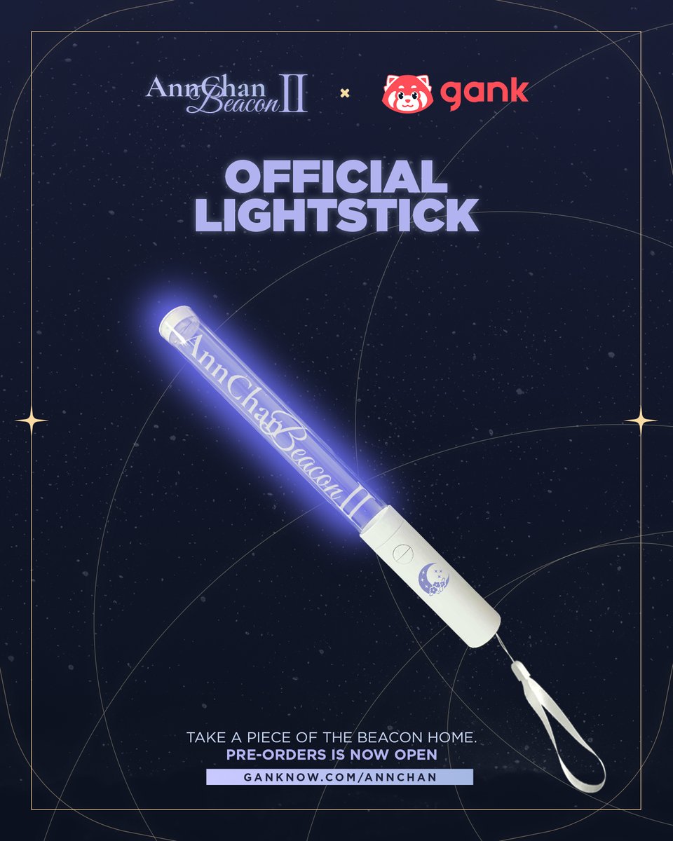 Lightstick design is heree!! &lt;3 
Bigger than last year, and the lights can be switched to 15 colors &lt;3 

(Pre-order) AnnChan Lightstick  ganknow.com/services/61182…