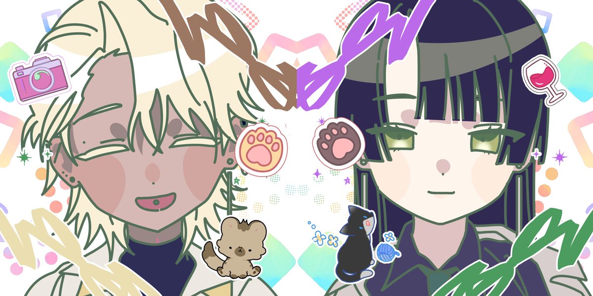 같은 페어의 다른 버전으로 두 세트 작업 했습니다^///^