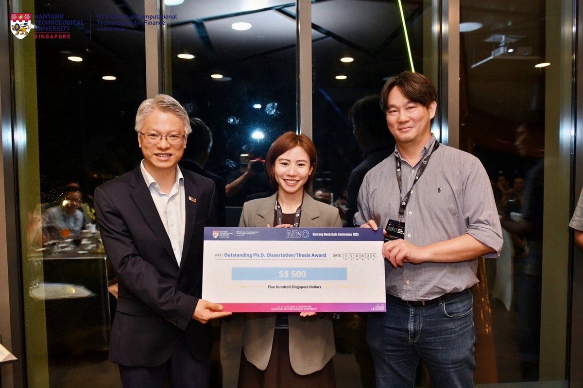 RaymondChooAu's tweet photo. Congrats to the recipients of the joint @ieeetemsblock-@NTU_CCTF Outstanding Ph.D. Dissertation: Bingyi Wu, @UTSA @UTSABusiness; Han Wang, Peking University, China, and Sergii Grybniak, Odesа Polytechnic National University, Ukraine https://t.co/9uhbrvJWTw
