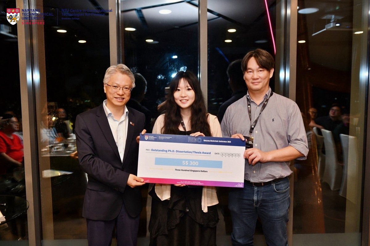 RaymondChooAu's tweet photo. Congrats to the recipients of the joint @ieeetemsblock-@NTU_CCTF Outstanding Ph.D. Dissertation: Bingyi Wu, @UTSA @UTSABusiness; Han Wang, Peking University, China, and Sergii Grybniak, Odesа Polytechnic National University, Ukraine https://t.co/9uhbrvJWTw