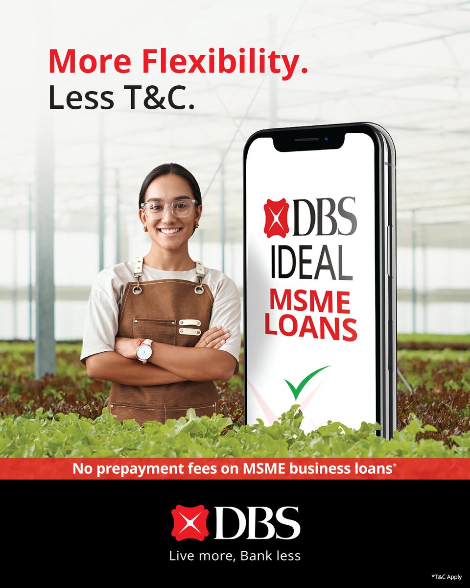 DBSBankIndia's tweet image. DBS IDEAL Loan Services is a one-stop solution for businesses to fulfill their major loan-related transaction requests without the need to send any physical instruction or visit the branch.

Apply now: go.dbs.com/471fcGh

#DBSBankIndia #LiveMoreBankLess #BusinessBanking