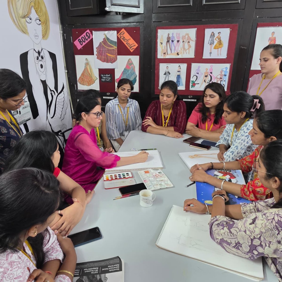 lipsglobal's tweet photo. 🎨 Learning skin rendering on stylized figures at Leela Institute, Jaipur ✨
👗 Master the art of fashion illustration &amp; become industry-ready!
✅ Free Demo Class Available
📞 98283 96131 | 🌐 https://t.co/IXu8cV2huw
#fashiondesign #jaipur #fashionillustration #learnfashion https://t.co/8YVnJaARFL