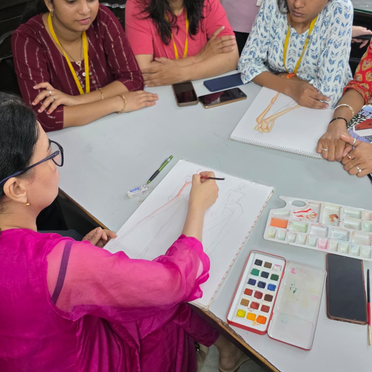 lipsglobal's tweet photo. 🎨 Learning skin rendering on stylized figures at Leela Institute, Jaipur ✨
👗 Master the art of fashion illustration &amp; become industry-ready!
✅ Free Demo Class Available
📞 98283 96131 | 🌐 https://t.co/IXu8cV2huw
#fashiondesign #jaipur #fashionillustration #learnfashion https://t.co/8YVnJaARFL