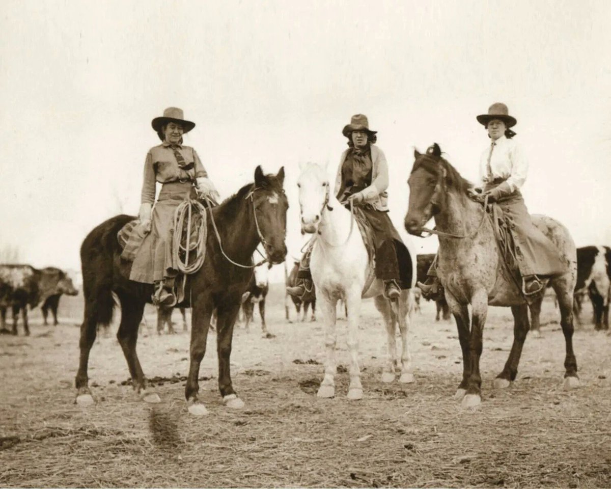 3 Cowgirls On Horses Time #Cowgirls