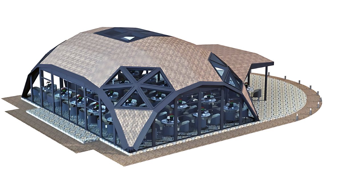 HoubaraOutdoors's tweet image. Strong steel. Warm wood. Elegant shingles.
Our 13m x 10m Quadrosphere is built for big spaces & bigger ideas.
☕ Cafés & Restaurants
🛍️ Shops & Stores
🏢 Offices & More
If you need a roof, this structure becomes it.
#Quadrosphere #FutureArchitecture #SteelDesign